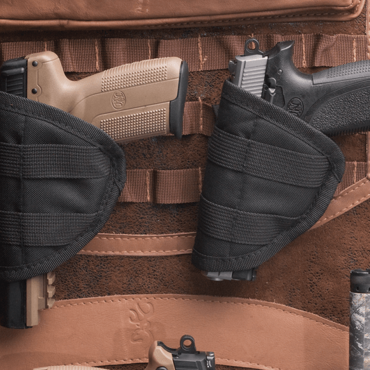 Browning Safes DPX Handgun Pouches make your handguns easy to access and well protected on the inside of the safe door. 