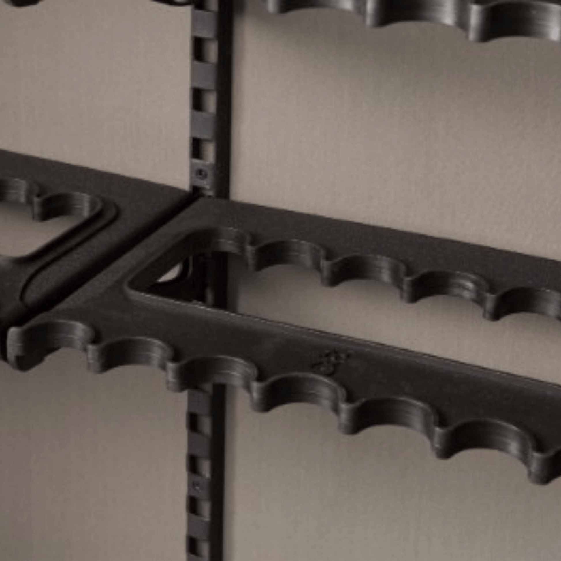 Store more long guns in the same space with this double-row rack made for the Browning Safes AXIS.