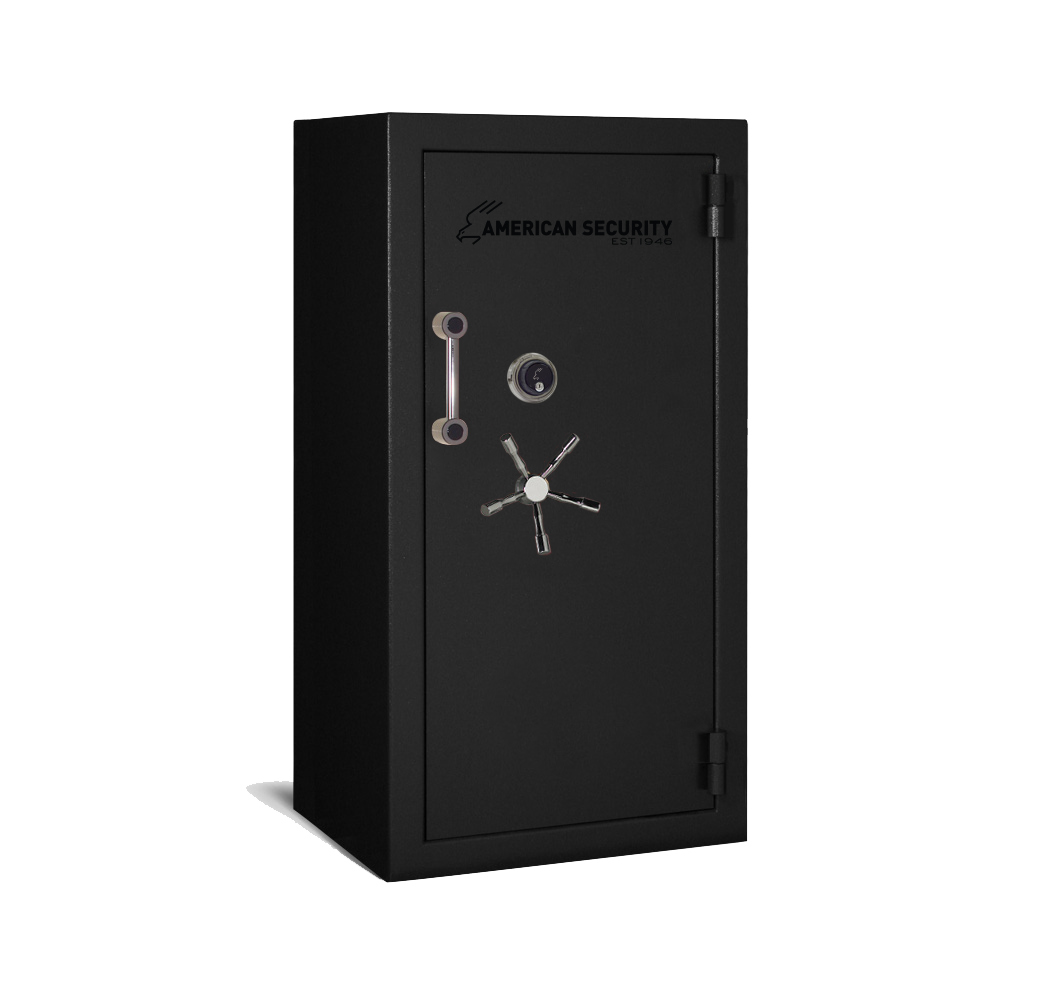 AMSEC BFII6030 gun safe exterior with 120-minute fire rating and UL RSC Level II security