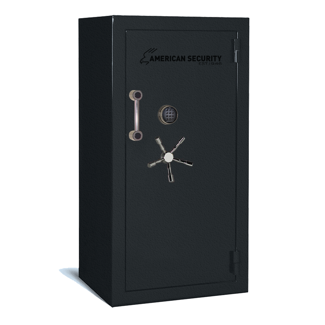 AMSEC BFII6030 gun safe exterior with 120-minute fire rating and UL RSC Level II security