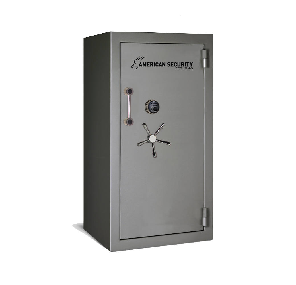 AMSEC BFII6030 gun safe exterior with 120-minute fire rating and UL RSC Level II security