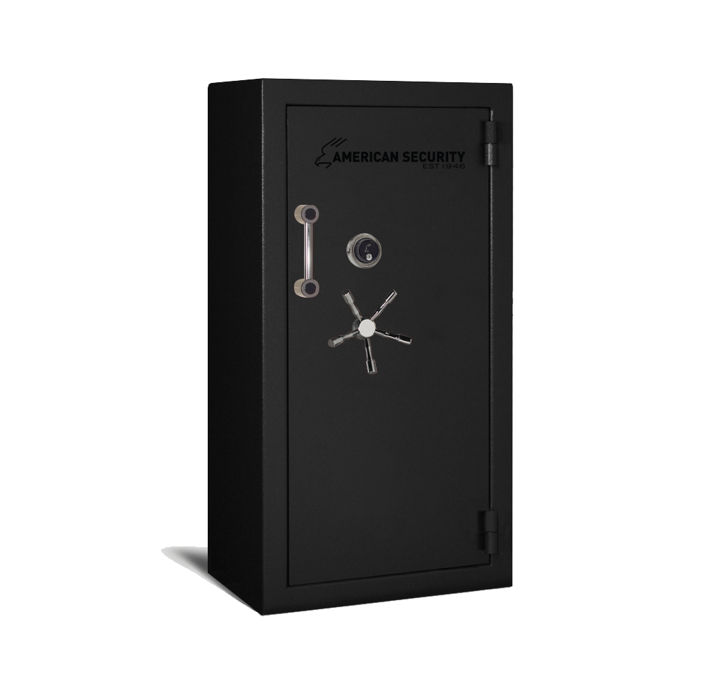 AMSEC BFII6032 gun safe exterior with 120-minute fire rating and UL RSC Level II security