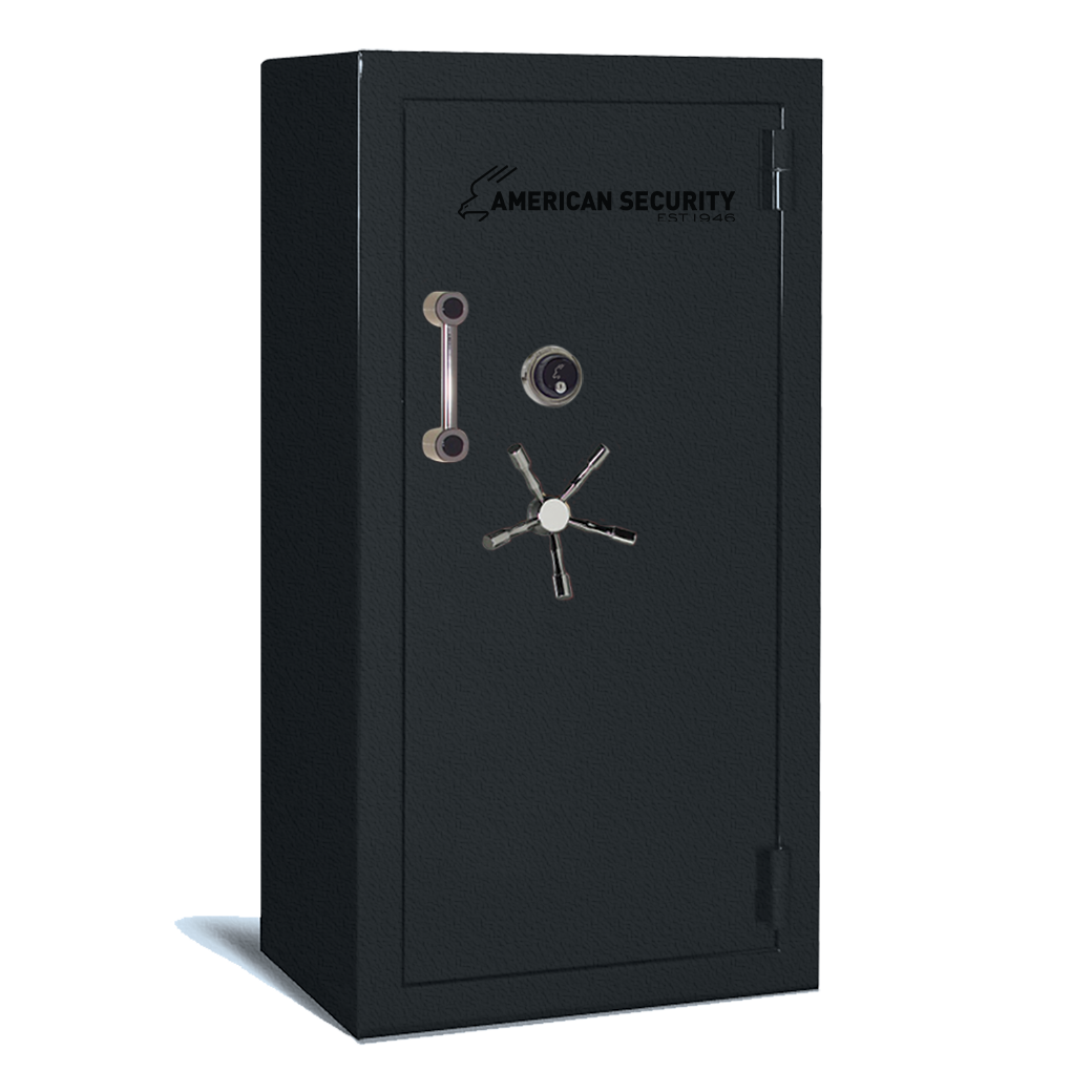 AMSEC BFII6032 gun safe exterior with 120-minute fire rating and UL RSC Level II security