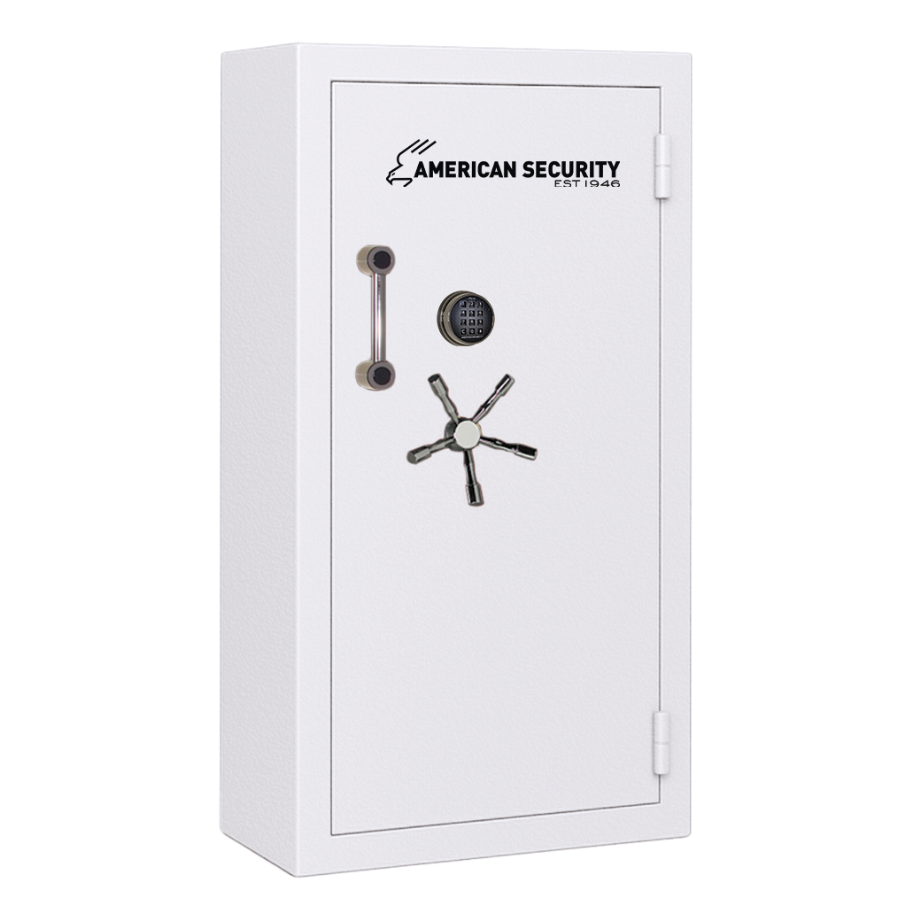 AMSEC BFII6032 gun safe exterior with 120-minute fire rating and UL RSC Level II security
