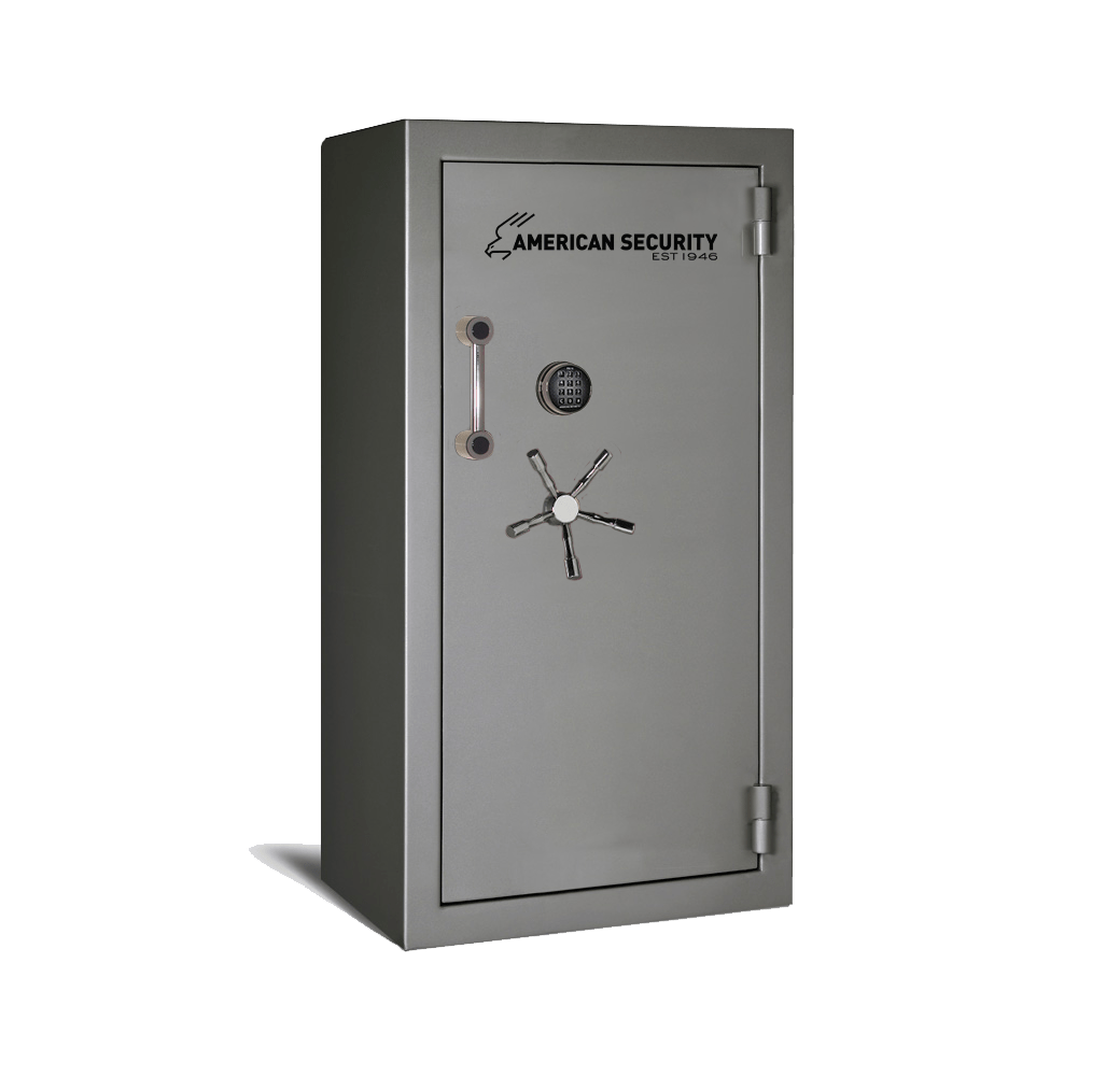 AMSEC BFII6032 gun safe exterior with 120-minute fire rating and UL RSC Level II security