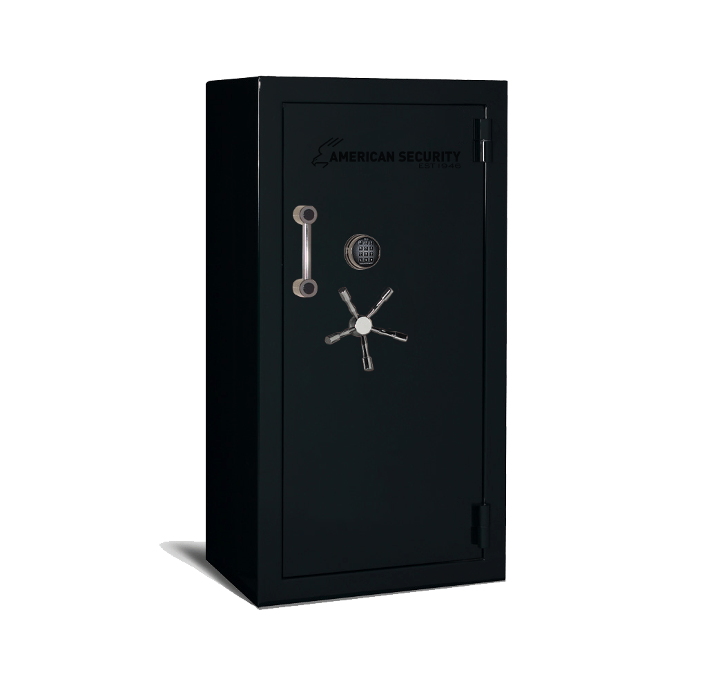 AMSEC BFII6032 gun safe exterior with 120-minute fire rating and UL RSC Level II security