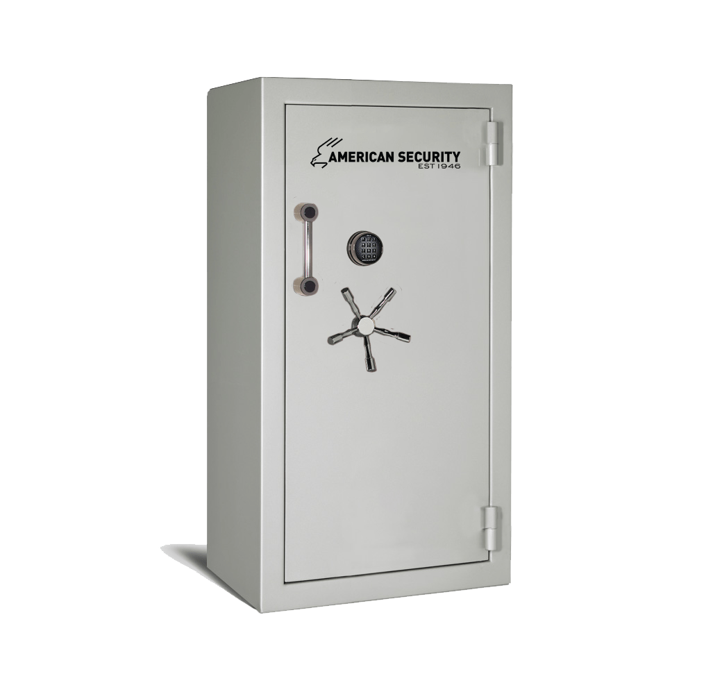 AMSEC BFII6032 gun safe exterior with 120-minute fire rating and UL RSC Level II security