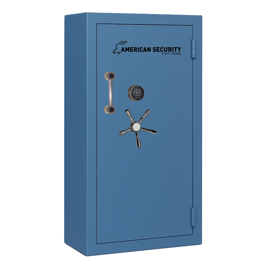 AMSEC BFII6032 gun safe exterior with 120-minute fire rating and UL RSC Level II security