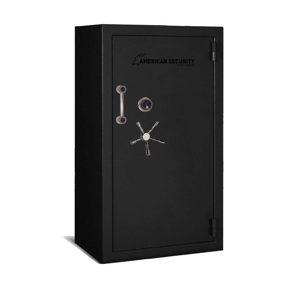 AMSEC BFII6636 gun safe exterior with 120-minute fire rating and UL RSC Level II security