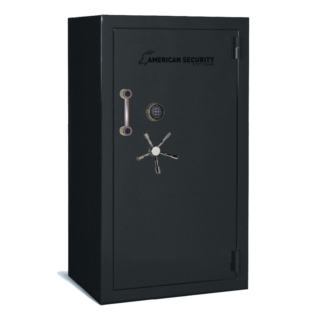 AMSEC BFII6636 gun safe exterior with 120-minute fire rating and UL RSC Level II security