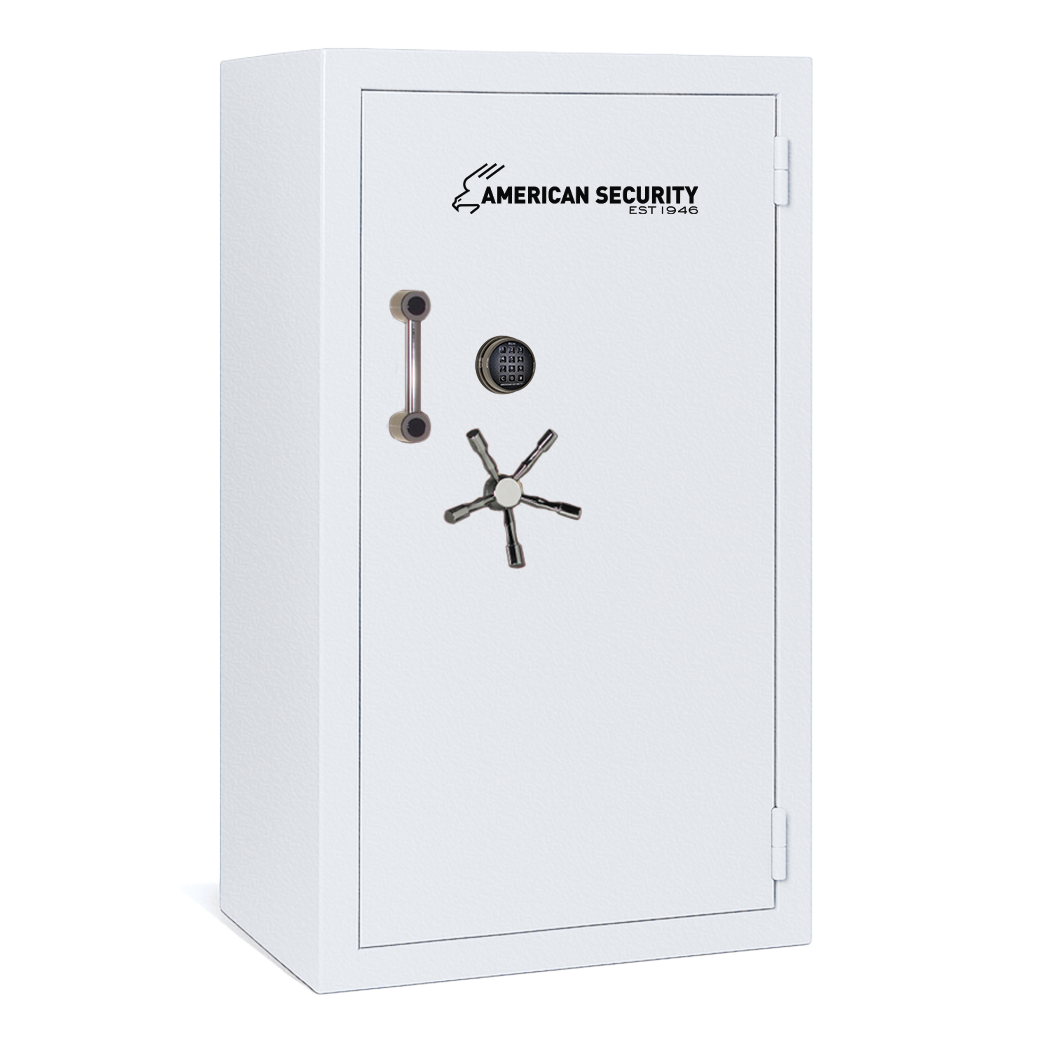 AMSEC BFII6636 gun safe exterior with 120-minute fire rating and UL RSC Level II security