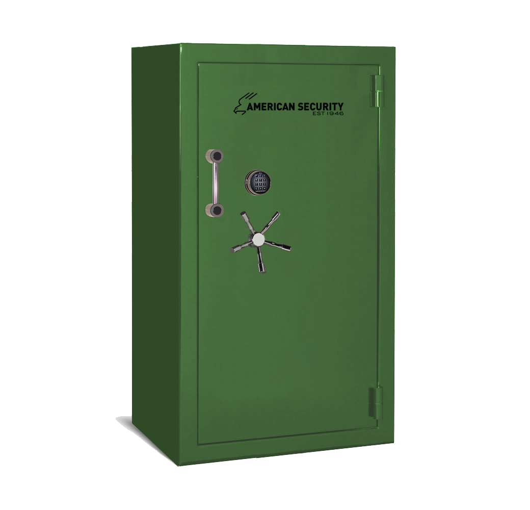 AMSEC BFII6636 gun safe exterior with 120-minute fire rating and UL RSC Level II security