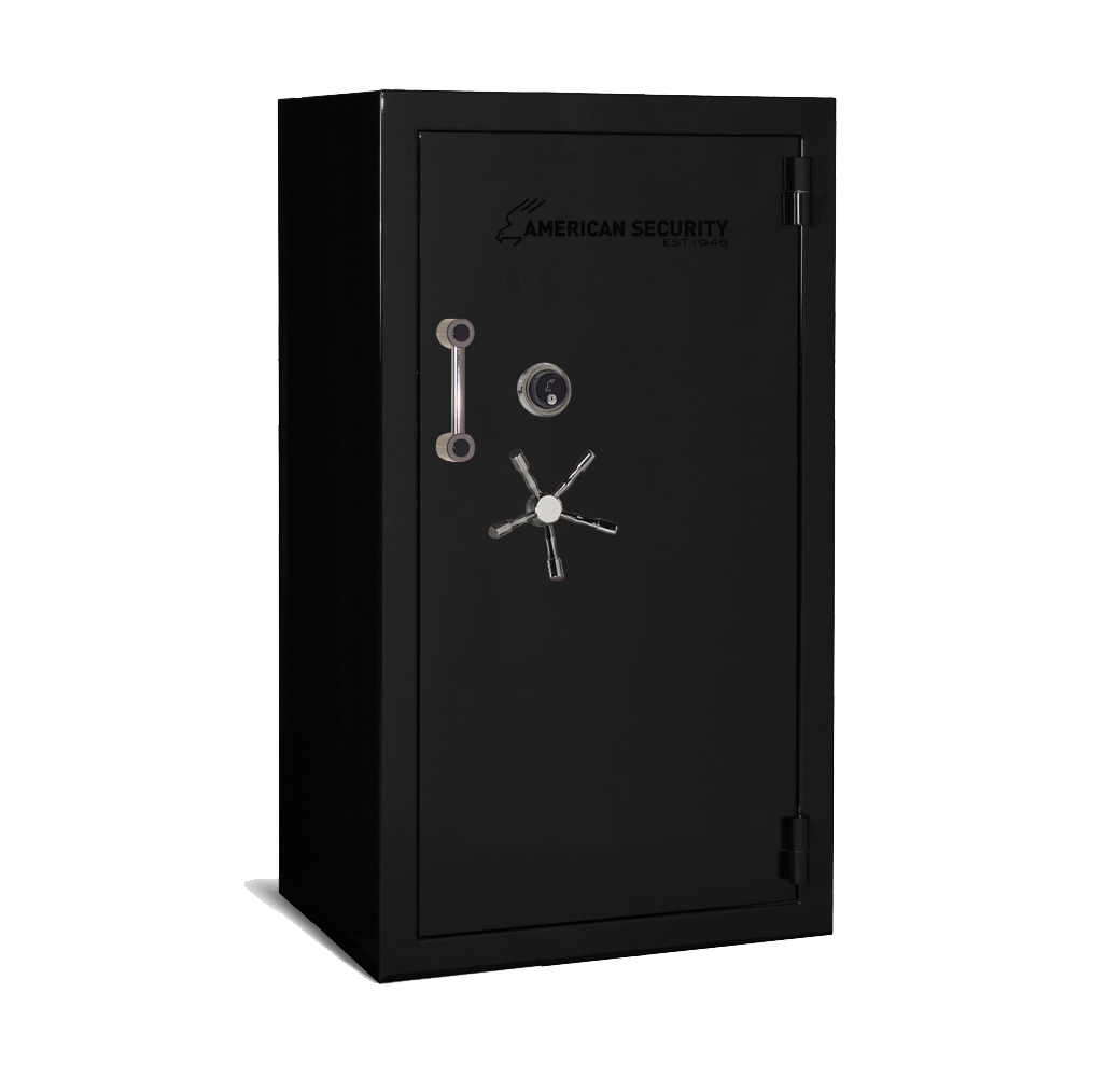 AMSEC BFII6636 gun safe exterior with 120-minute fire rating and UL RSC Level II security