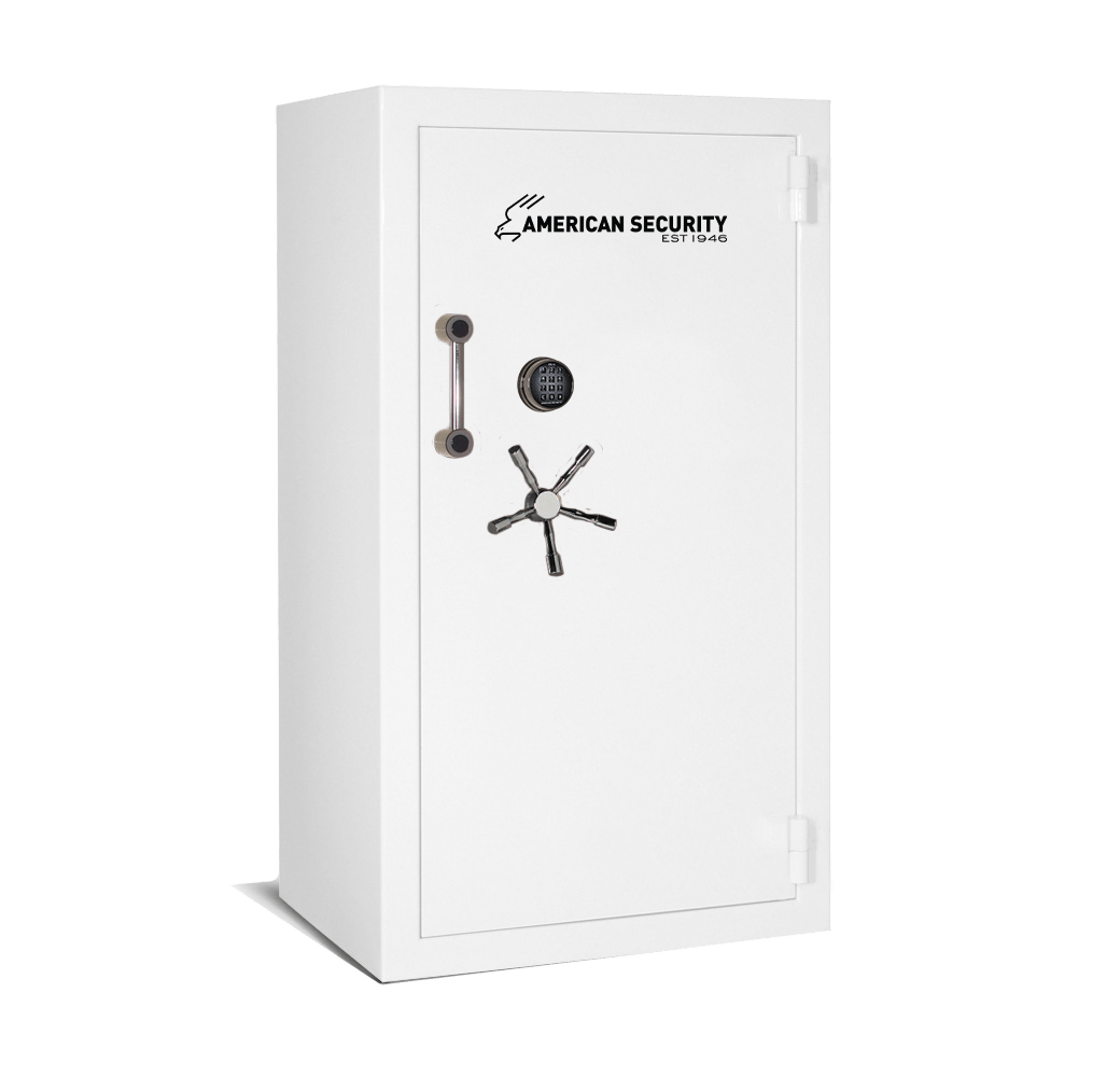 AMSEC BFII6636 gun safe exterior with 120-minute fire rating and UL RSC Level II security