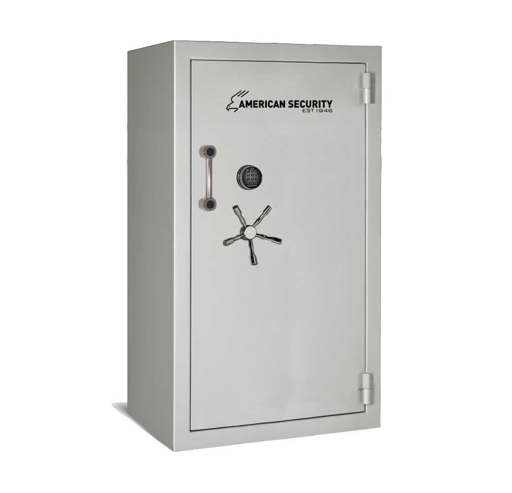 AMSEC BFII6636 gun safe exterior with 120-minute fire rating and UL RSC Level II security