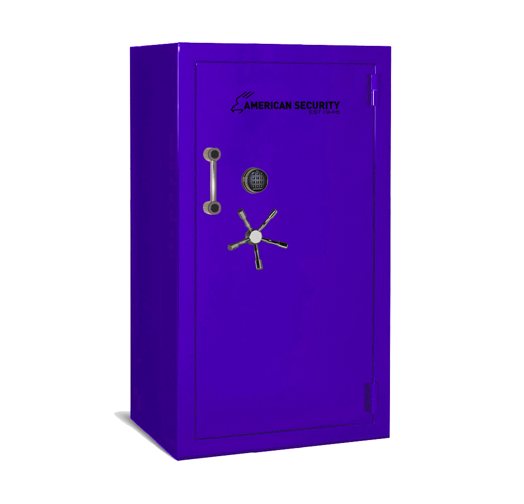 AMSEC BFII6636 gun safe exterior with 120-minute fire rating and UL RSC Level II security