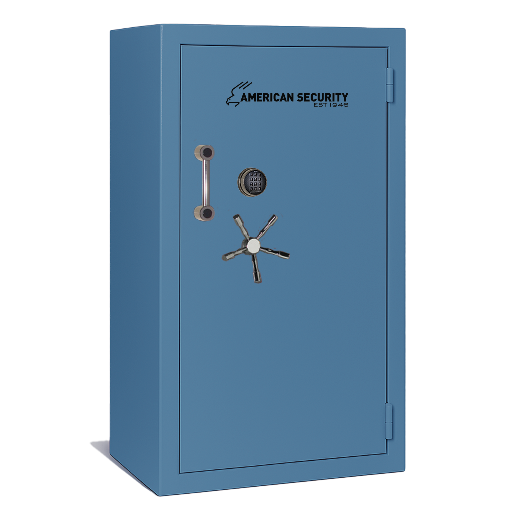 AMSEC BFII6636 gun safe exterior with 120-minute fire rating and UL RSC Level II security