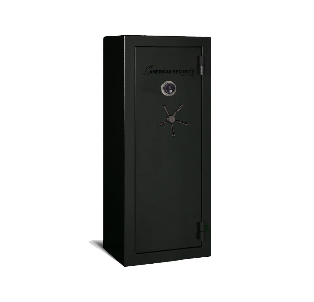 AMSEC BFX6024 gun safe exterior with 120-minute fire rating and UL RSC Level 1 security