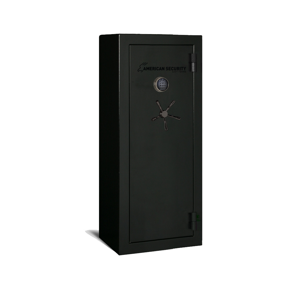 AMSEC BFX6024 gun safe exterior with 120-minute fire rating and UL RSC Level 1 security