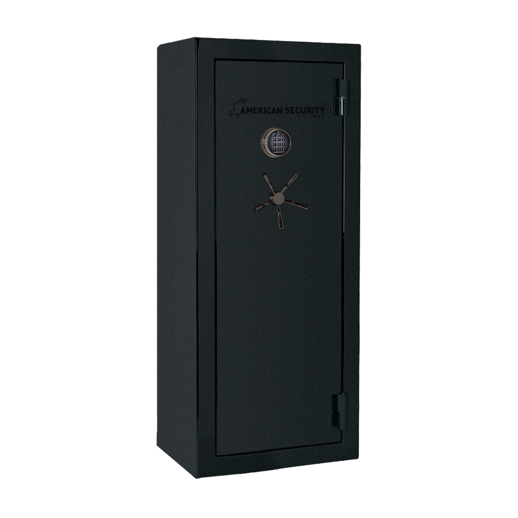 AMSEC BFX6024 gun safe exterior with 120-minute fire rating and UL RSC Level 1 security