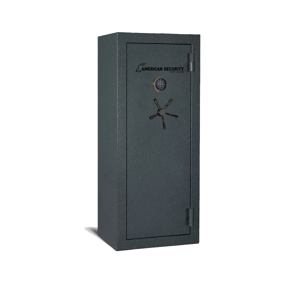 AMSEC BFX6024 gun safe exterior with 120-minute fire rating and UL RSC Level 1 security
