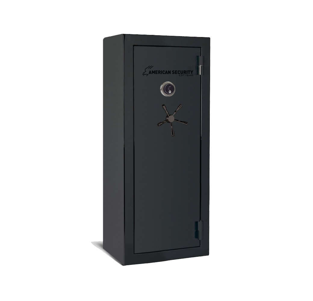 AMSEC BFX6024 gun safe exterior with 120-minute fire rating and UL RSC Level 1 security
