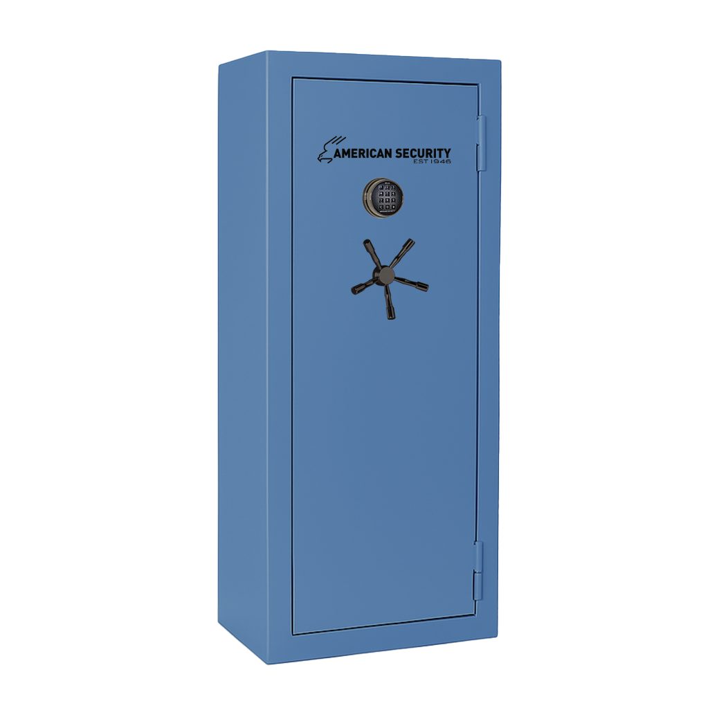 AMSEC BFX6024 gun safe exterior with 120-minute fire rating and UL RSC Level 1 security