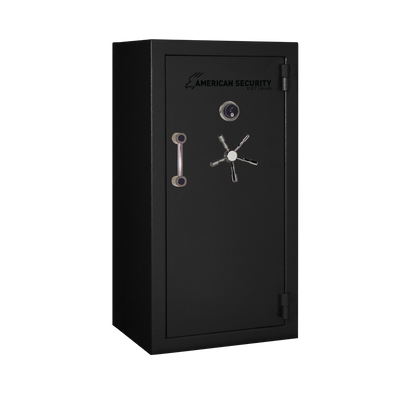 AMSEC BFX6030 gun safe exterior with 120-minute fire rating and UL RSC Level 1 security