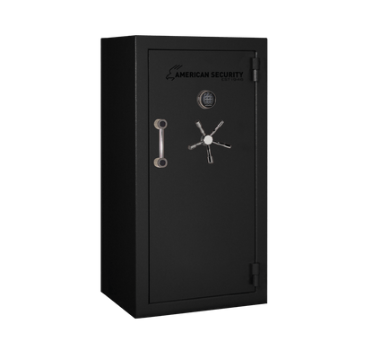 AMSEC BFX6030 gun safe exterior with 120-minute fire rating and UL RSC Level 1 security