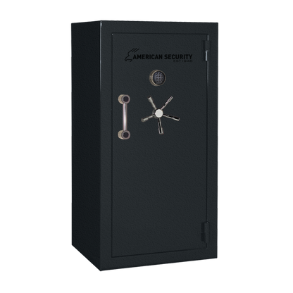 AMSEC BFX6030 gun safe exterior with 120-minute fire rating and UL RSC Level 1 security
