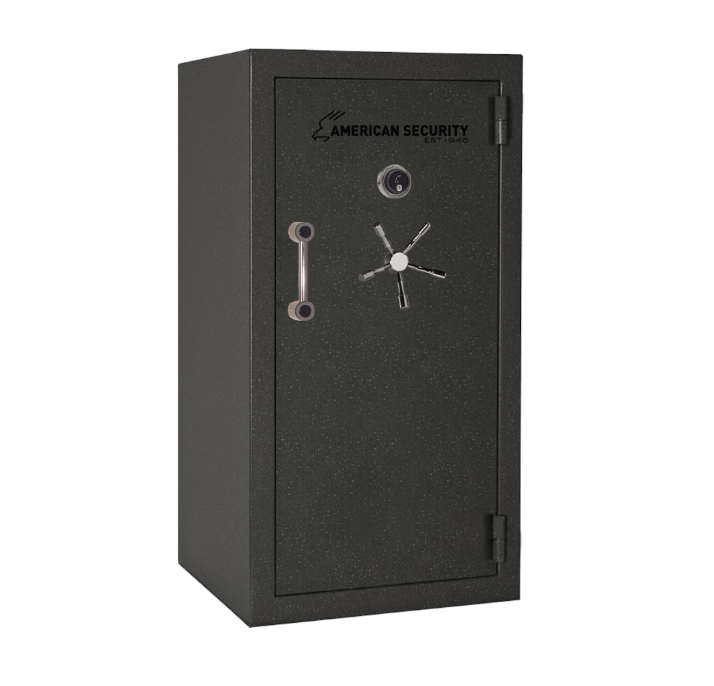 AMSEC BFX6030 gun safe exterior with 120-minute fire rating and UL RSC Level 1 security