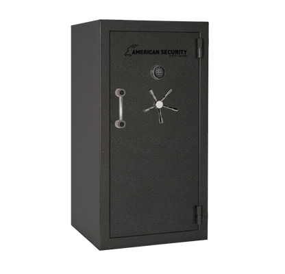 AMSEC BFX6030 gun safe exterior with 120-minute fire rating and UL RSC Level 1 security
