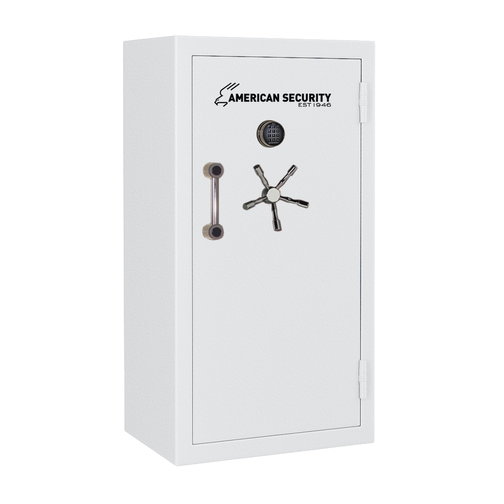 AMSEC BFX6030 gun safe exterior with 120-minute fire rating and UL RSC Level 1 security