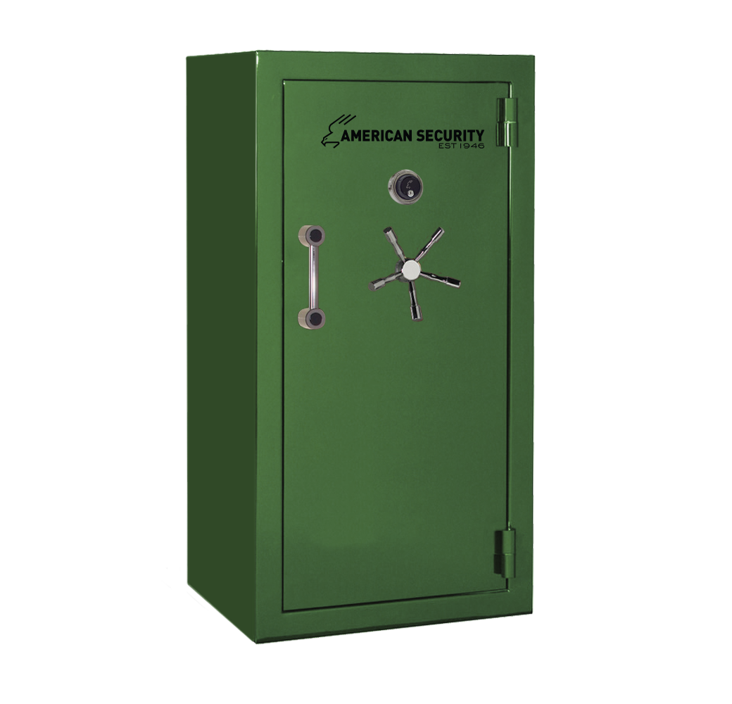 AMSEC BFX6030 gun safe exterior with 120-minute fire rating and UL RSC Level 1 security
