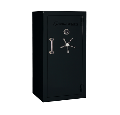 AMSEC BFX6030 gun safe exterior with 120-minute fire rating and UL RSC Level 1 security