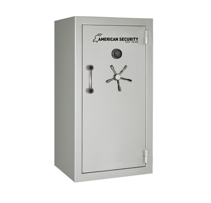AMSEC BFX6030 gun safe exterior with 120-minute fire rating and UL RSC Level 1 security