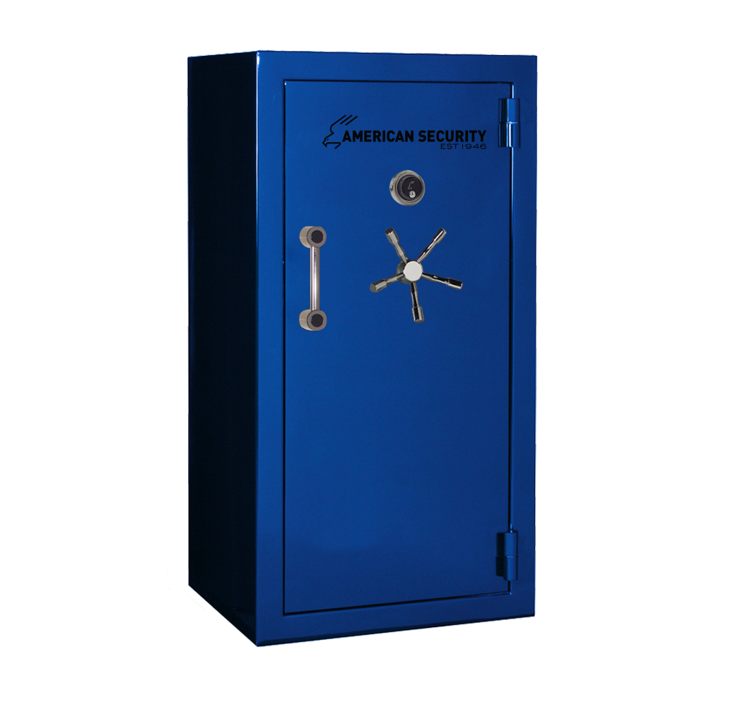 AMSEC BFX6030 gun safe exterior with 120-minute fire rating and UL RSC Level 1 security