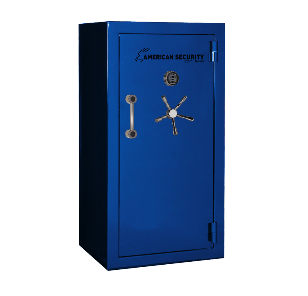 AMSEC BFX6030 gun safe exterior with 120-minute fire rating and UL RSC Level 1 security