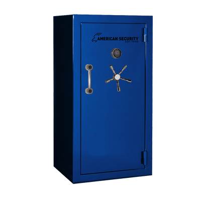 AMSEC BFX6030 gun safe exterior with 120-minute fire rating and UL RSC Level 1 security
