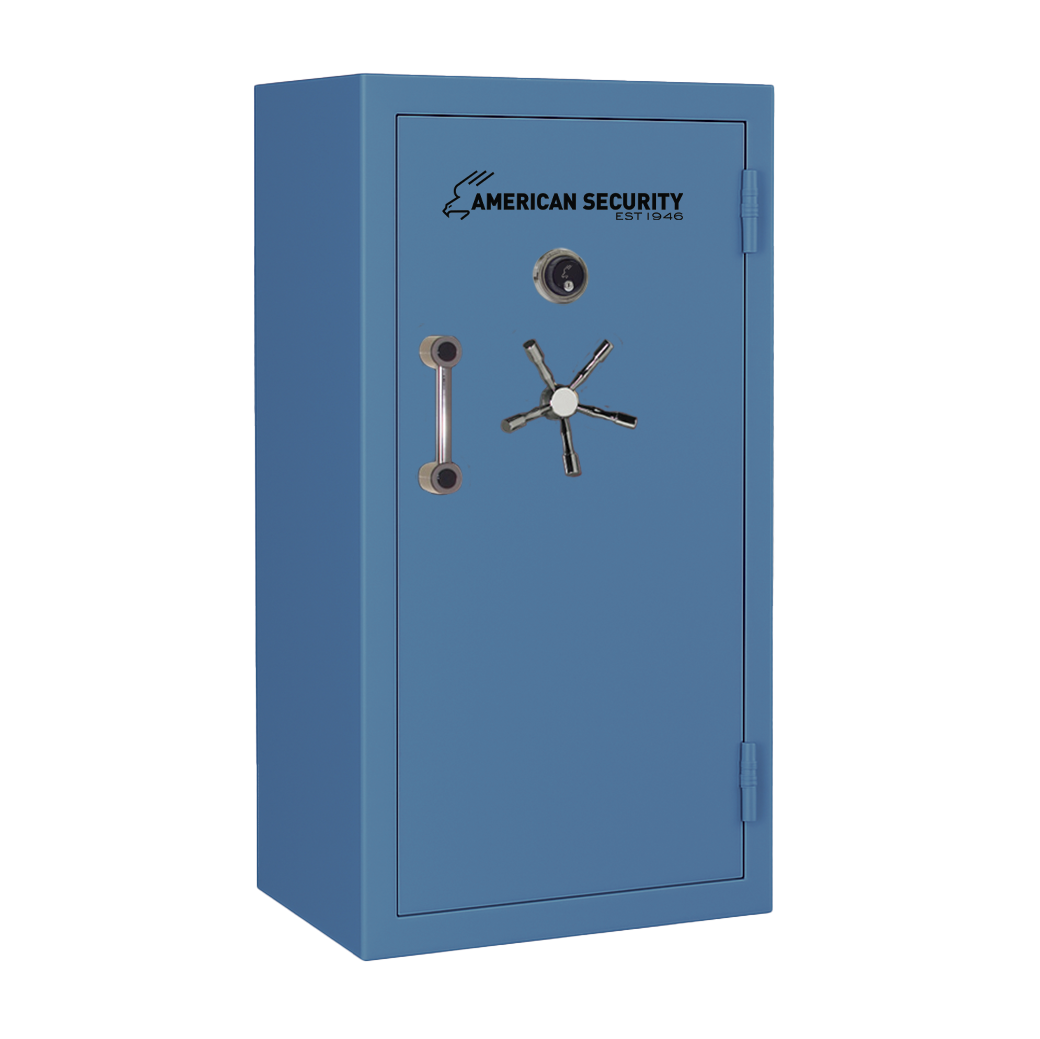 AMSEC BFX6030 gun safe exterior with 120-minute fire rating and UL RSC Level 1 security