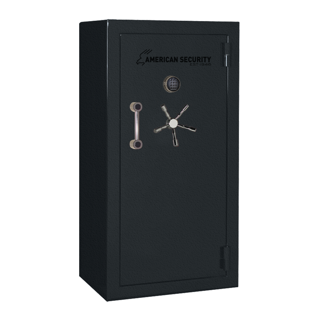AMSEC BFX6032 gun safe exterior with 120-minute fire rating and UL RSC Level 1 security