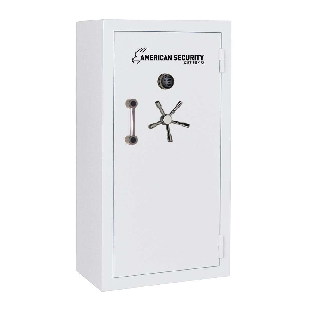 AMSEC BFX6032 gun safe exterior with 120-minute fire rating and UL RSC Level 1 security