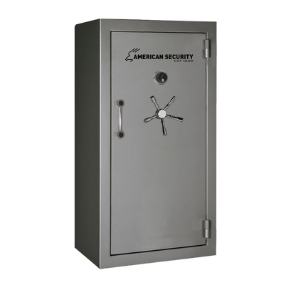AMSEC BFX6032 gun safe exterior with 120-minute fire rating and UL RSC Level 1 security