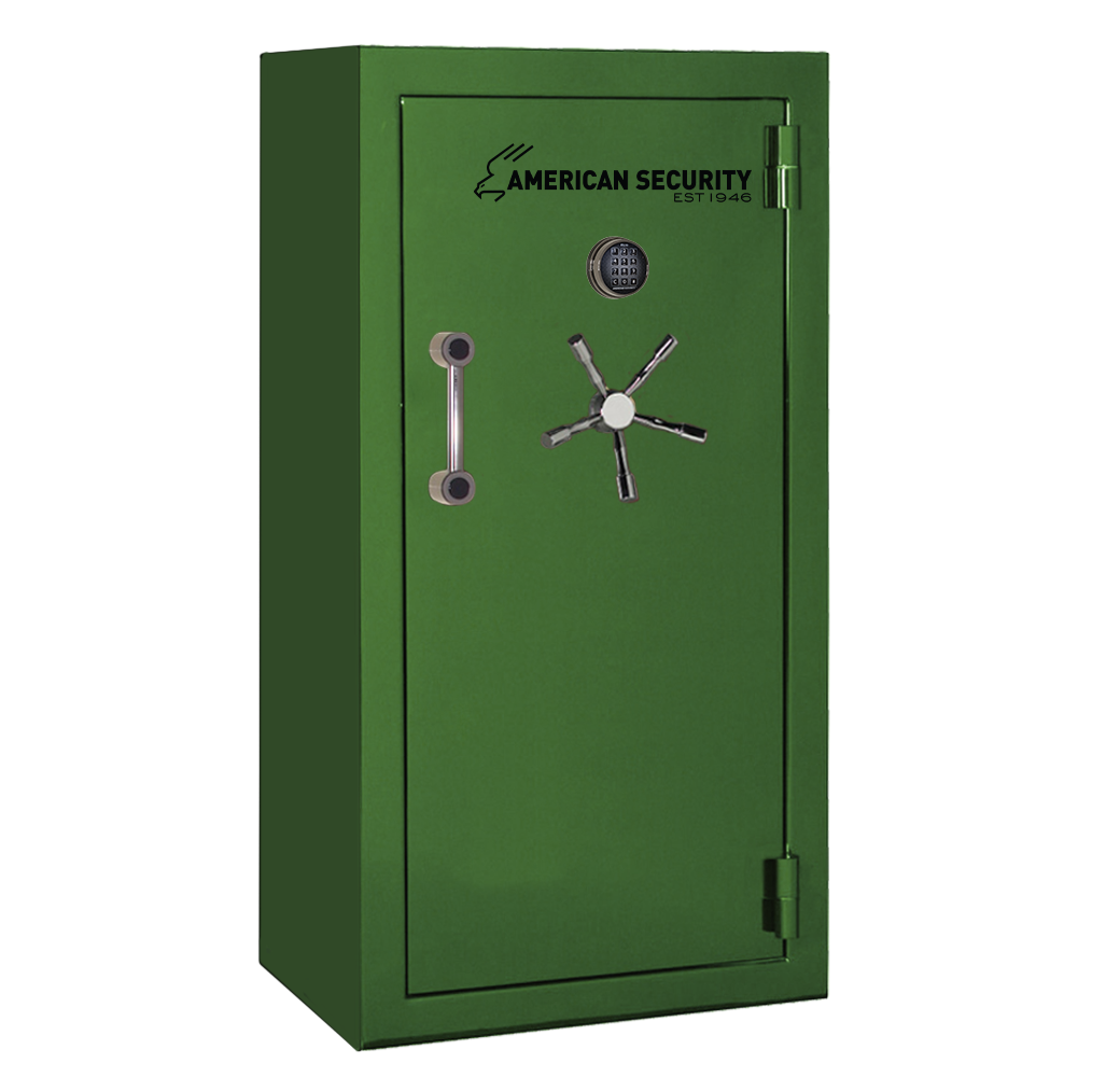 AMSEC BFX6032 gun safe exterior with 120-minute fire rating and UL RSC Level 1 security