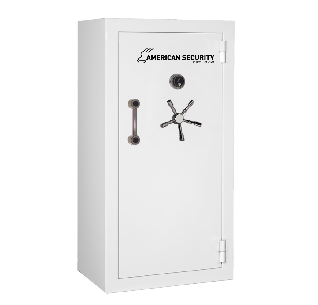 AMSEC BFX6032 gun safe exterior with 120-minute fire rating and UL RSC Level 1 security