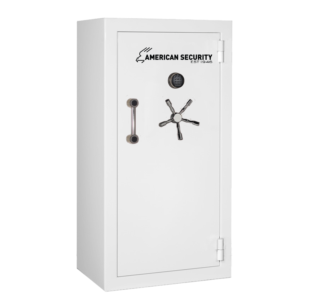 AMSEC BFX6032 gun safe exterior with 120-minute fire rating and UL RSC Level 1 security