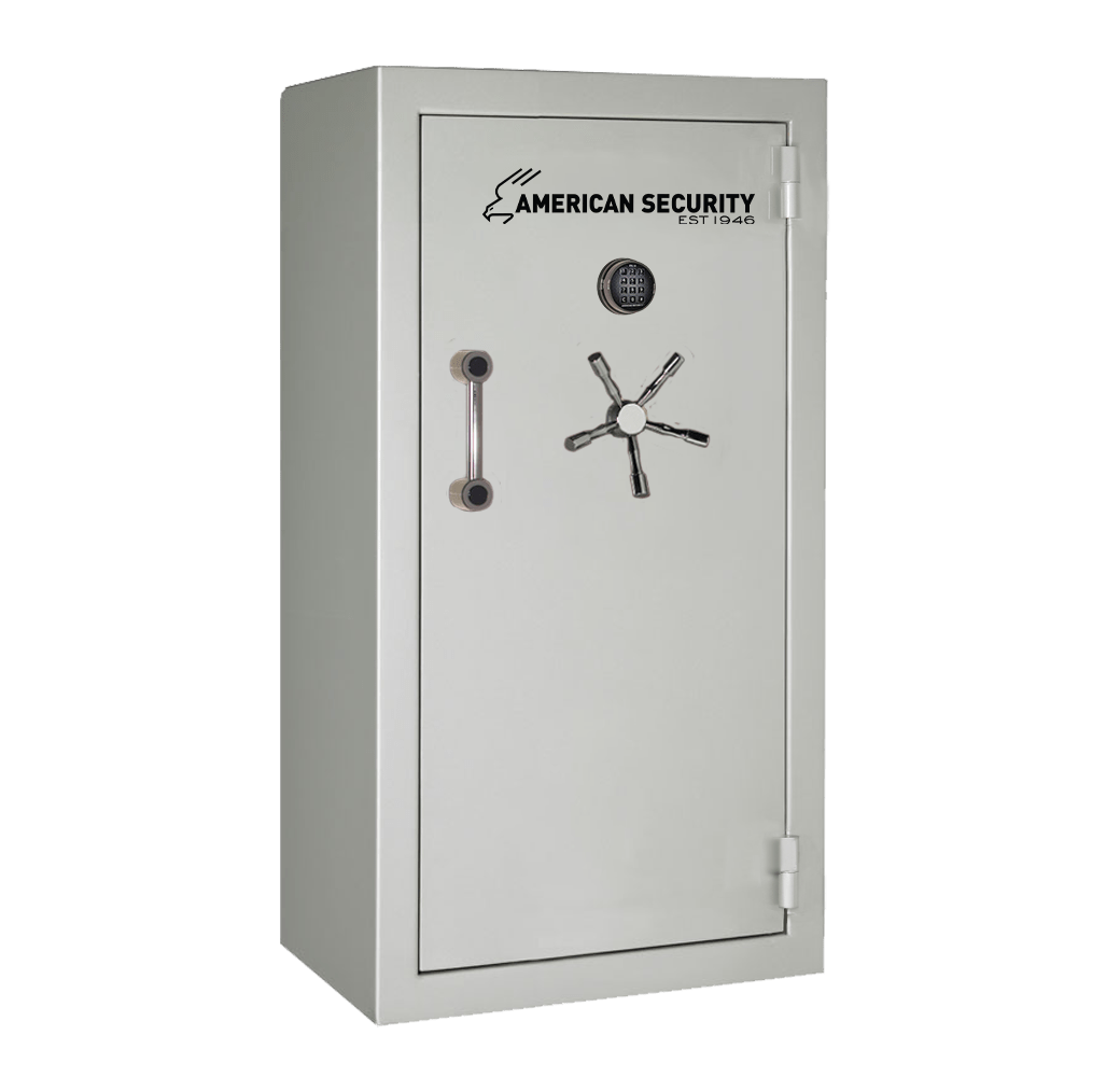 AMSEC BFX6032 gun safe exterior with 120-minute fire rating and UL RSC Level 1 security