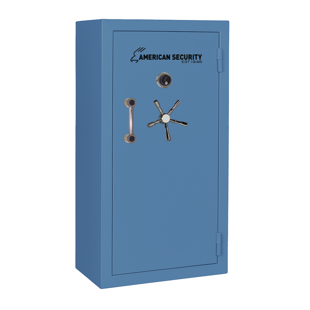 AMSEC BFX6032 gun safe exterior with 120-minute fire rating and UL RSC Level 1 security