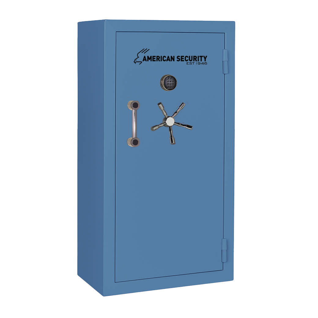 AMSEC BFX6032 gun safe exterior with 120-minute fire rating and UL RSC Level 1 security