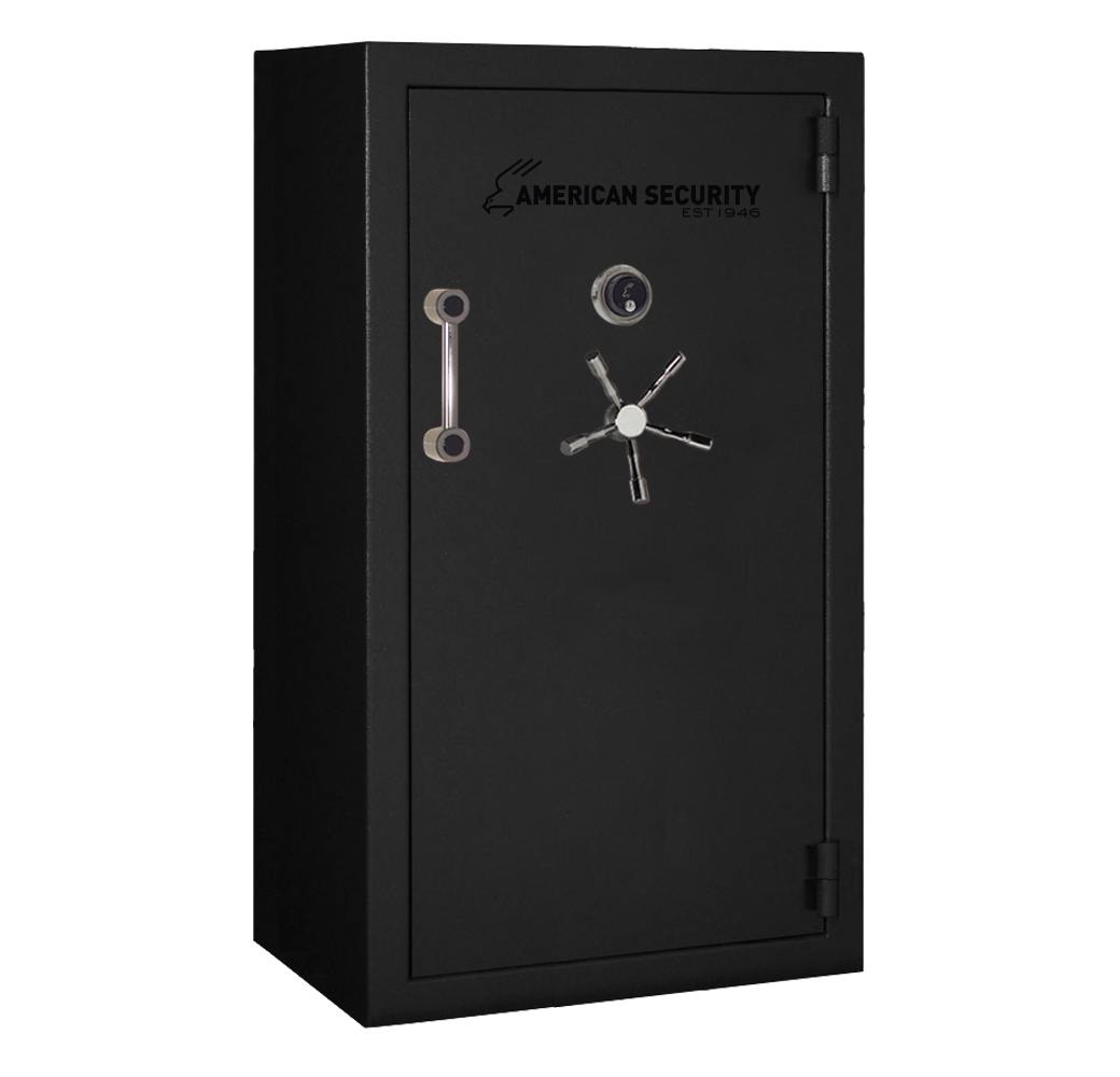 AMSEC BFX6636 gun safe exterior with 120-minute fire rating and UL RSC Level 1 security